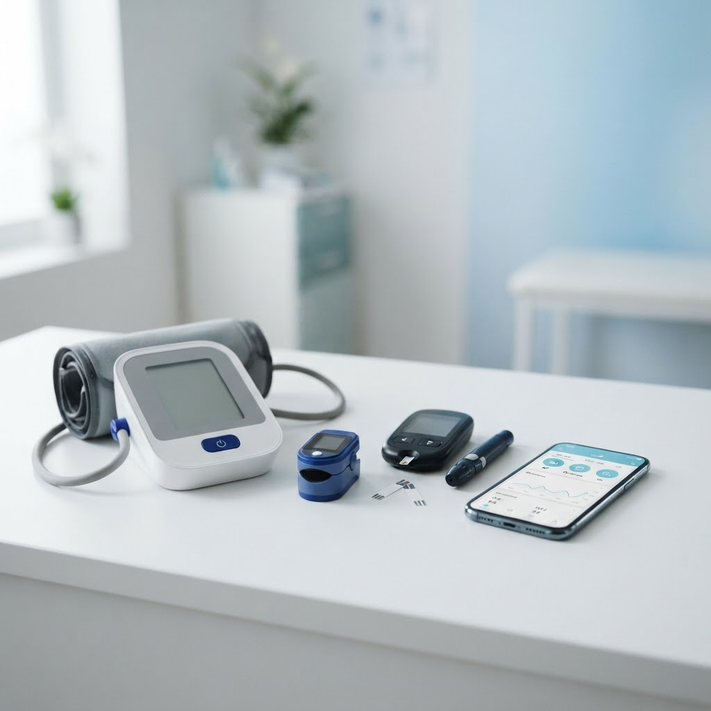 Blood pressure monitor and healthcare devices